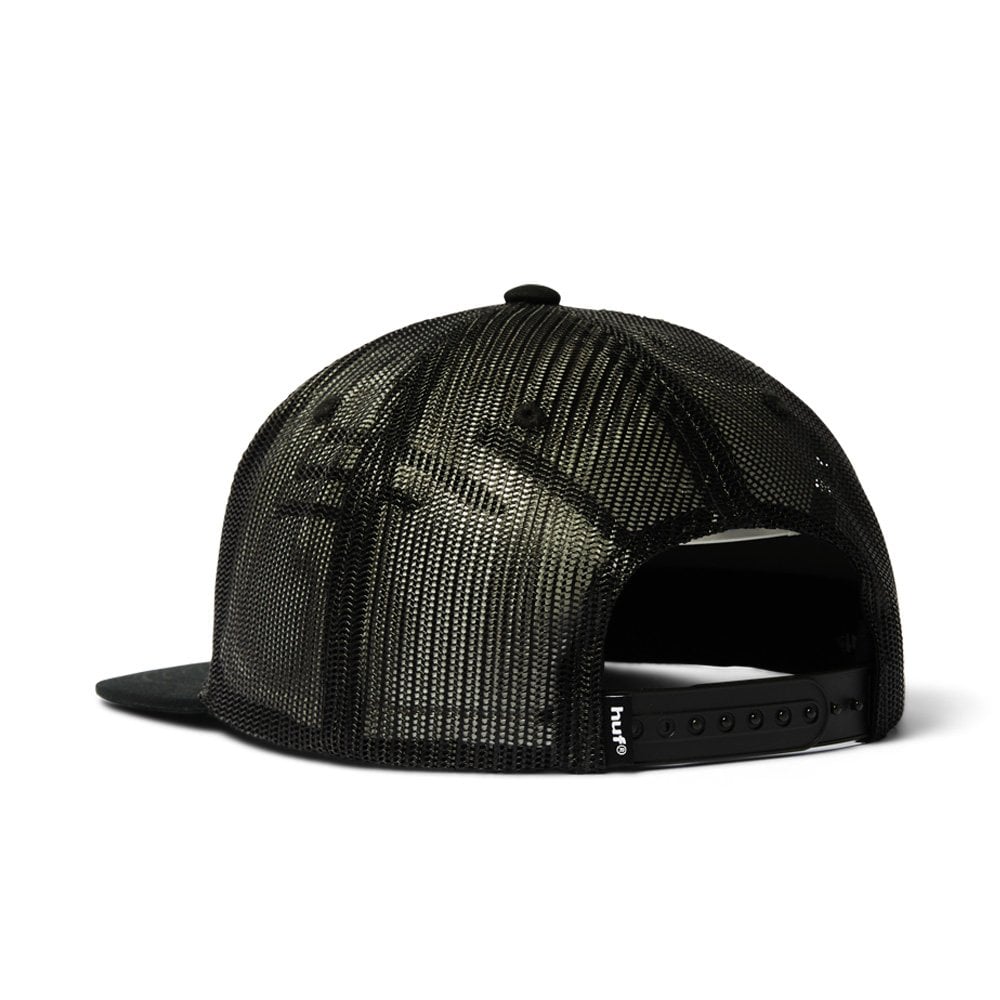 x Thrasher Logo Twill Trucker Hat - Black