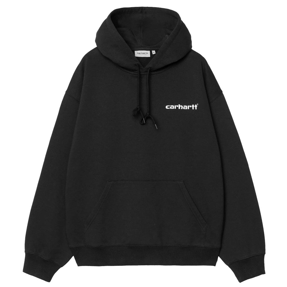 Hooded Caps Sweatshirt - Black