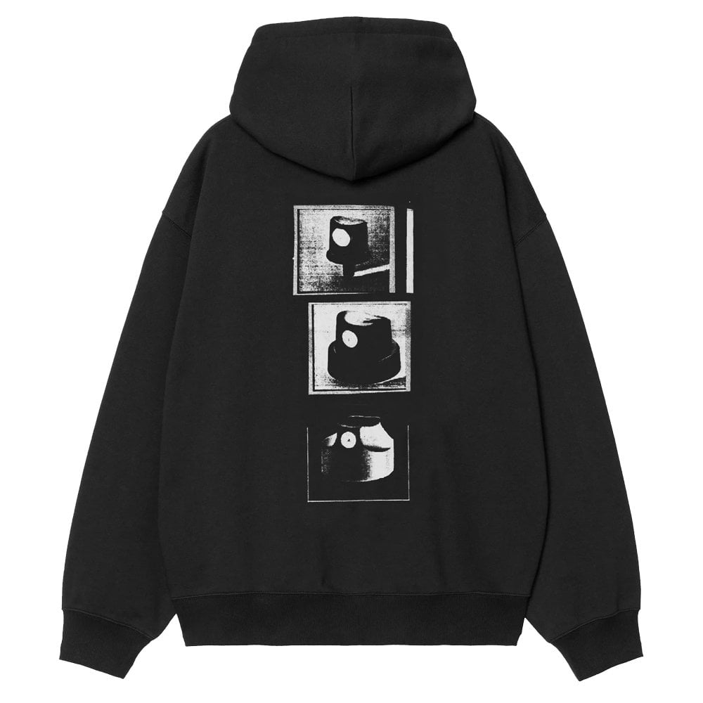 Hooded Caps Sweatshirt - Black
