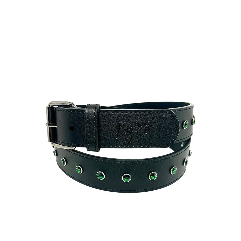 Rhinestone Belt - Black