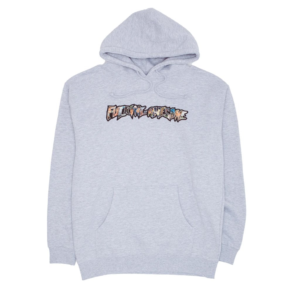 Dill Collage Logo Hoodie - Grey Heather