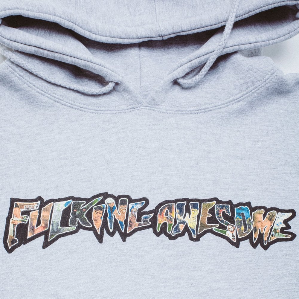 Dill Collage Logo Hoodie - Grey Heather