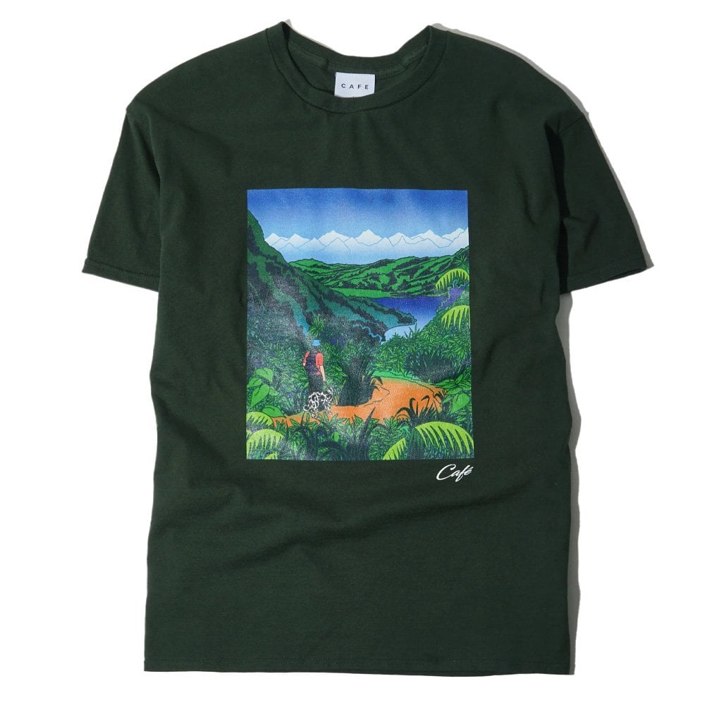 Mountains T-Shirt - Forest Green