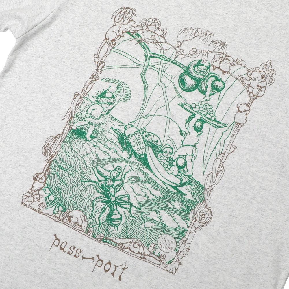 x May Gibbs Scribblegum T-Shirt - Ash
