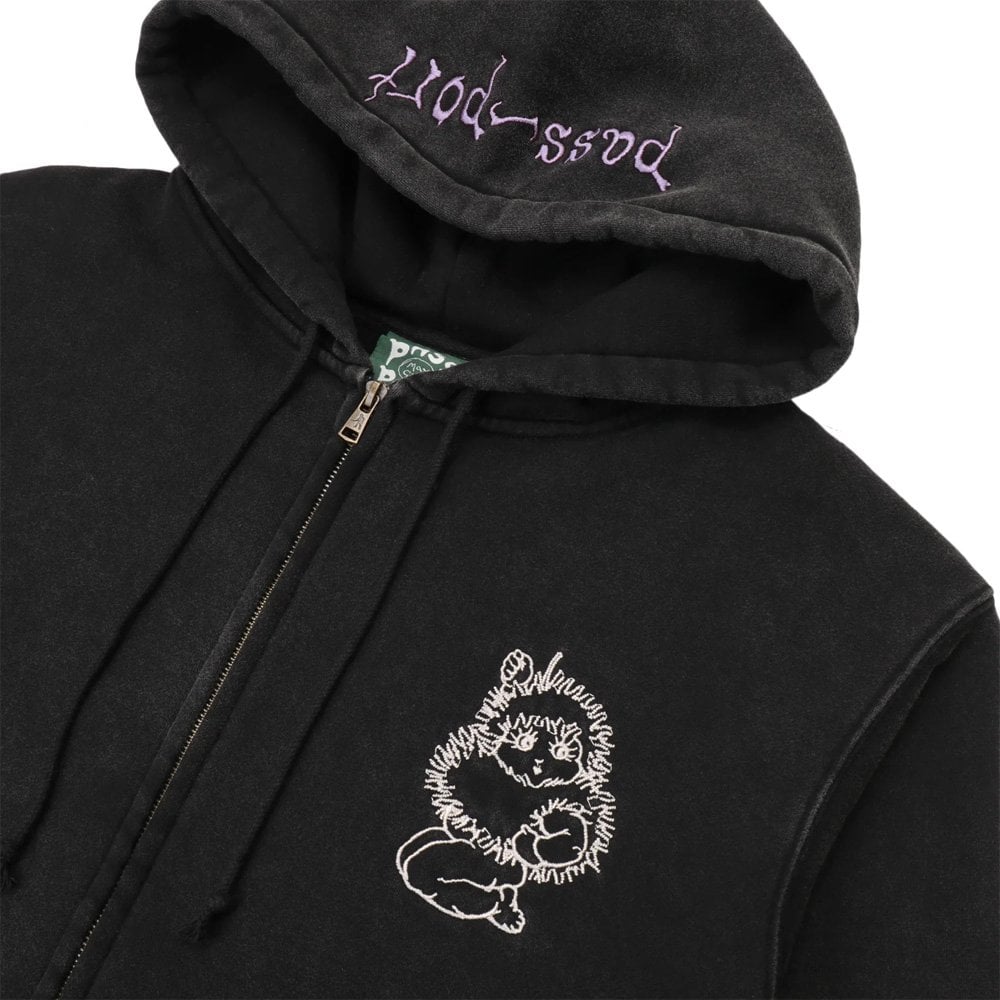 x May Gibbs Webbed Bed Zip Hoodie - Acid Black