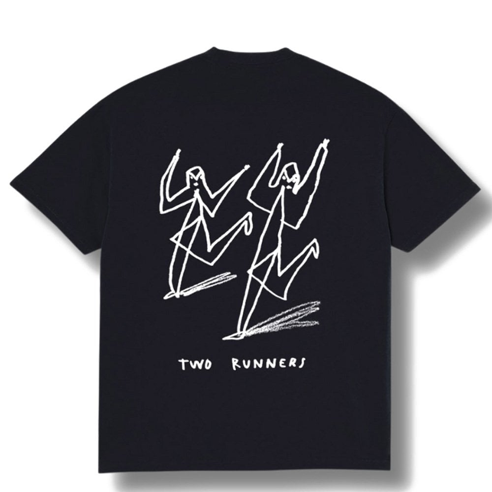 Two Runners T-Shirt - Black