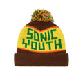 Sonic Youth Pom Beanie  - Brown/Yellow