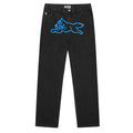 Running Dog Double Scoop Denim Pants - Black/Blue