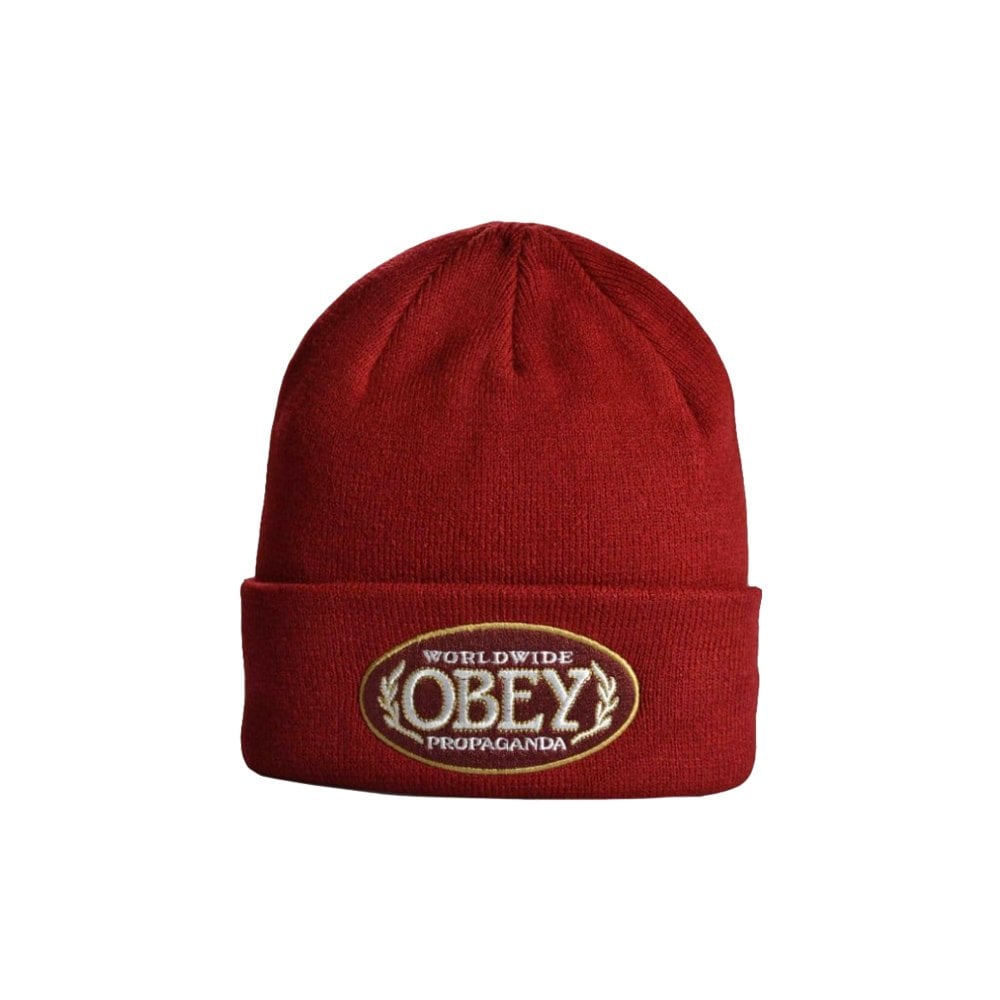 Smoke Beanie - Navy - Red