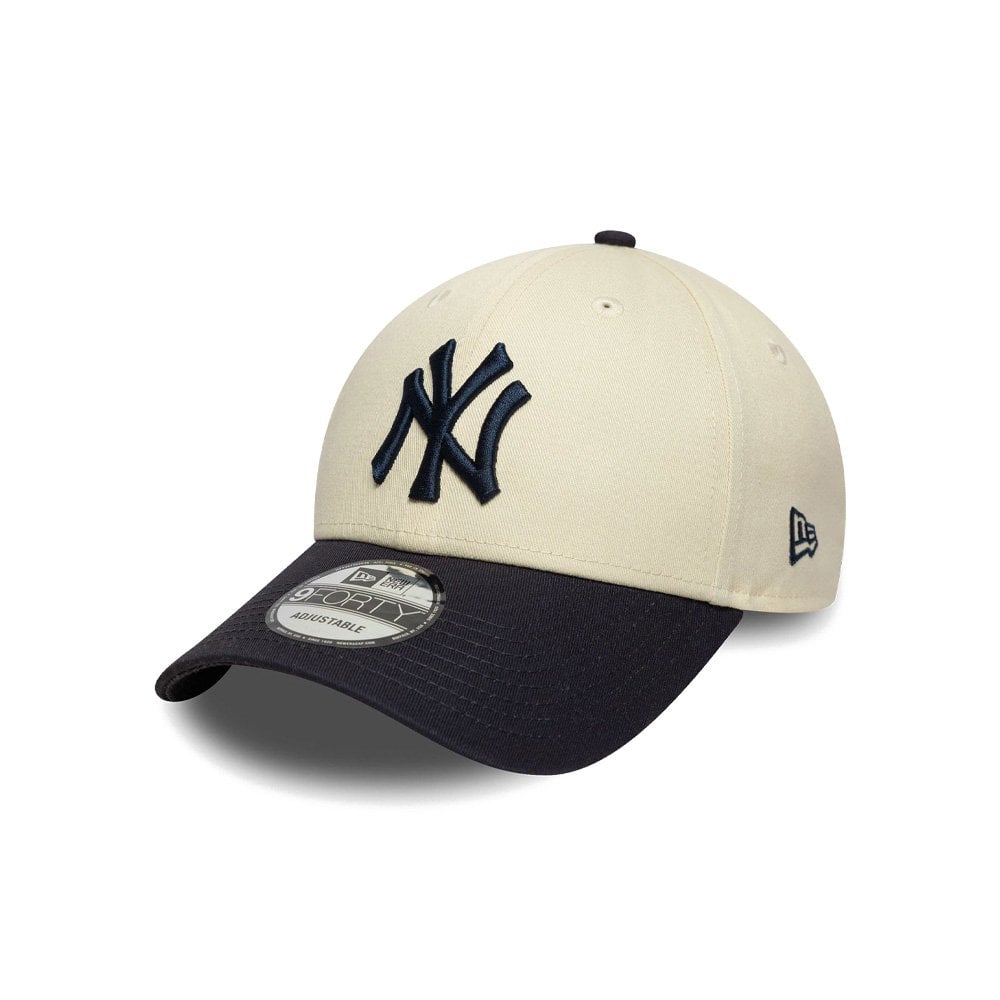 Colour Block 9FORTY Adjustable Cap - Ny Cream/Nvy
