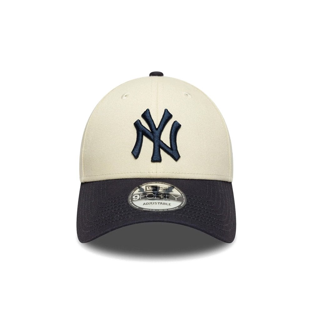 Colour Block 9FORTY Adjustable Cap - Ny Cream/Nvy