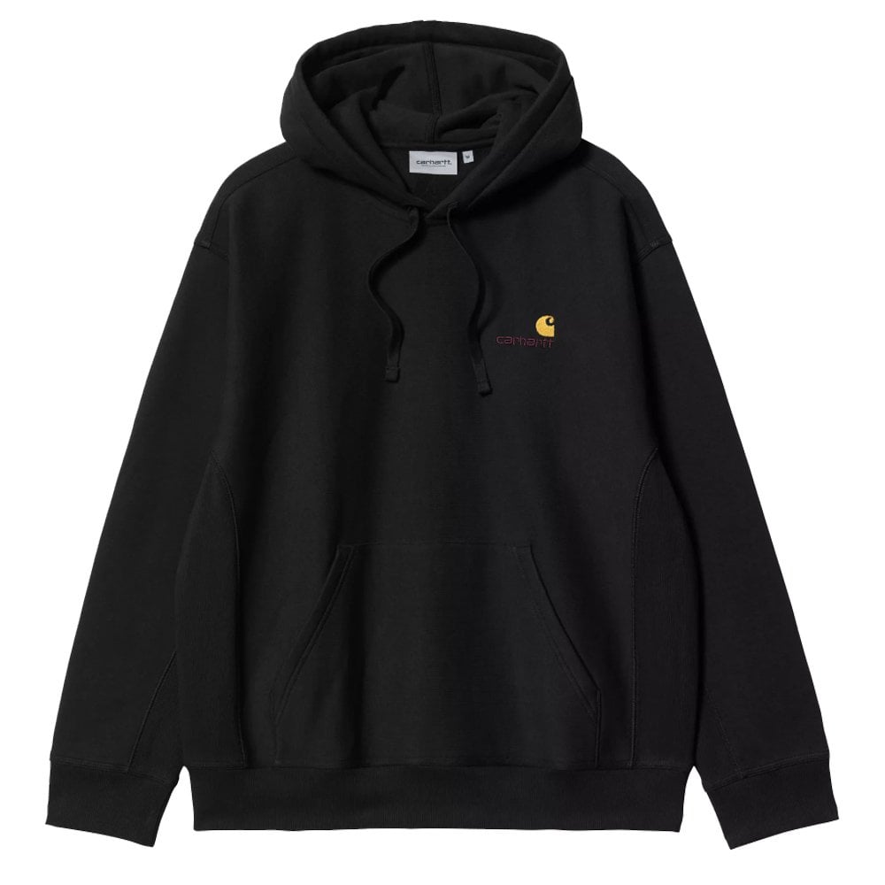 Hooded American Script Sweatshirt - Black