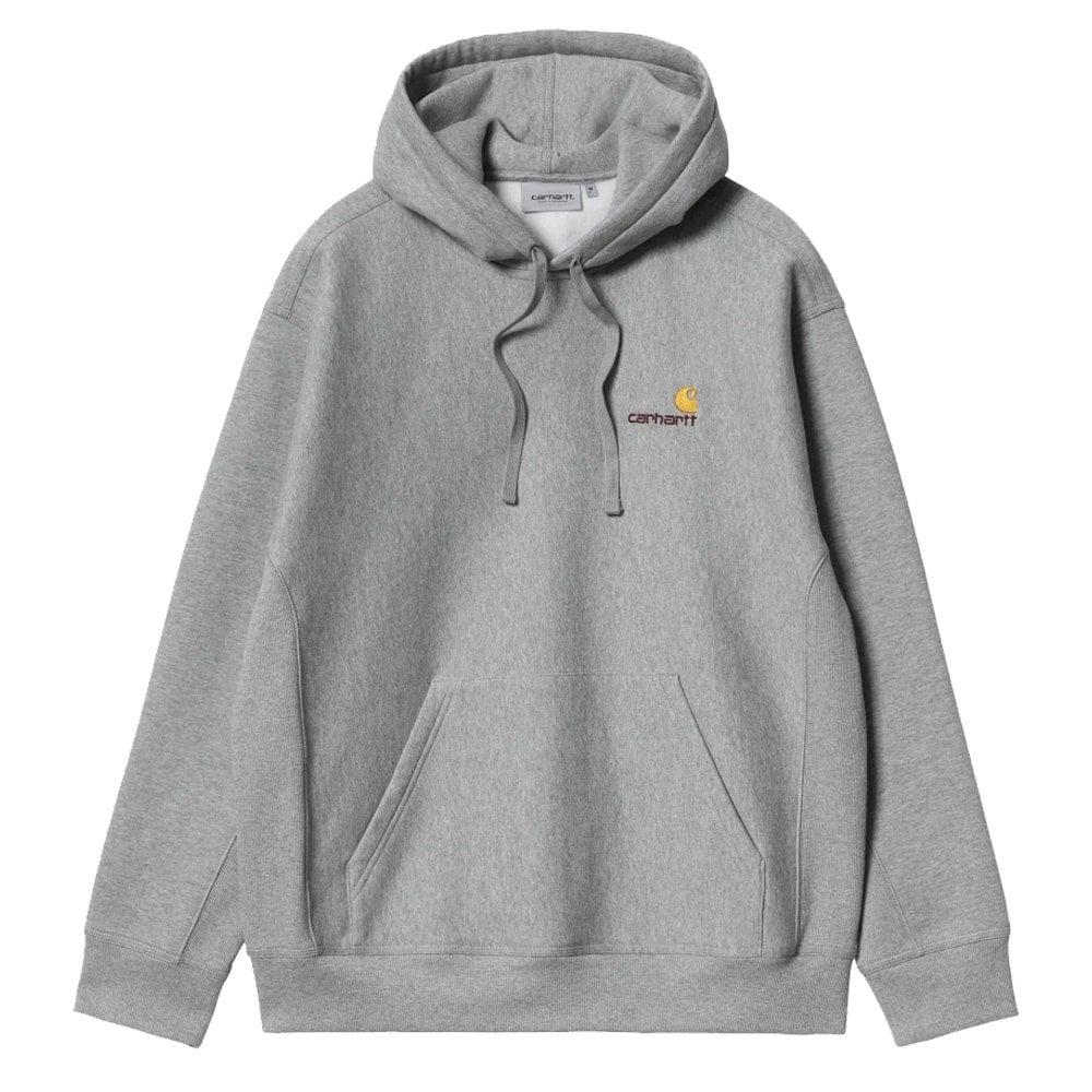 Hooded American Script Sweatshirt - Grey Heather