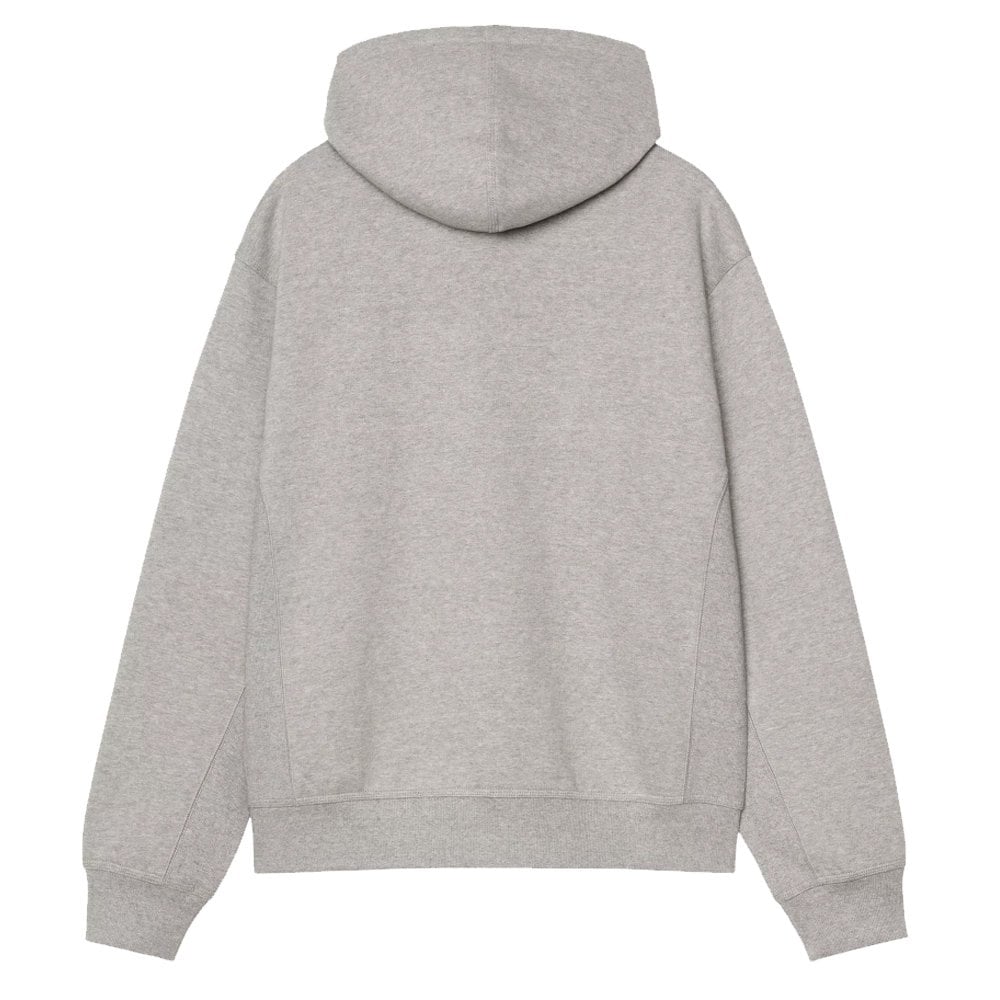 Hooded American Script Jacket - Grey Heather