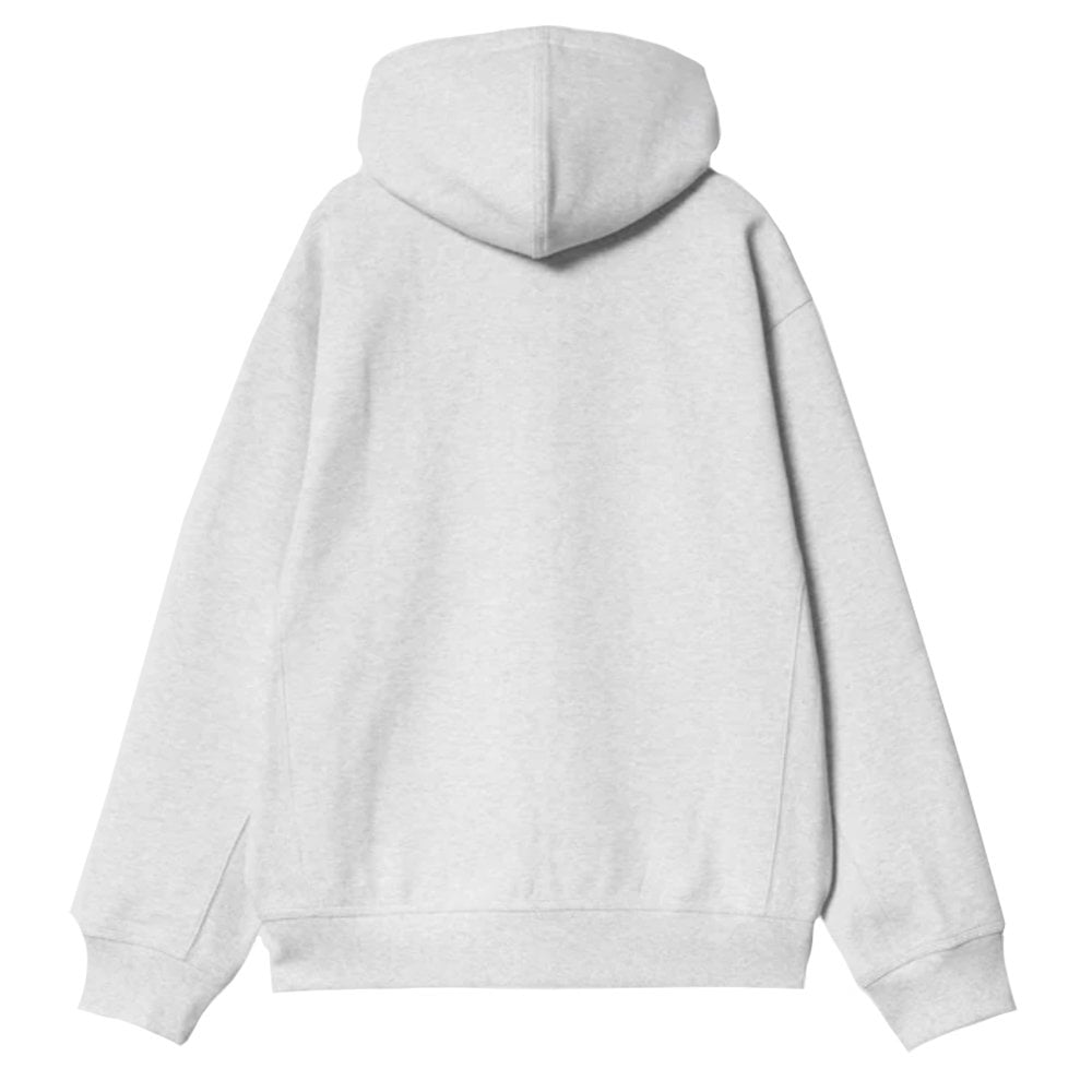 Hooded American Script Jacket - Ash Heather
