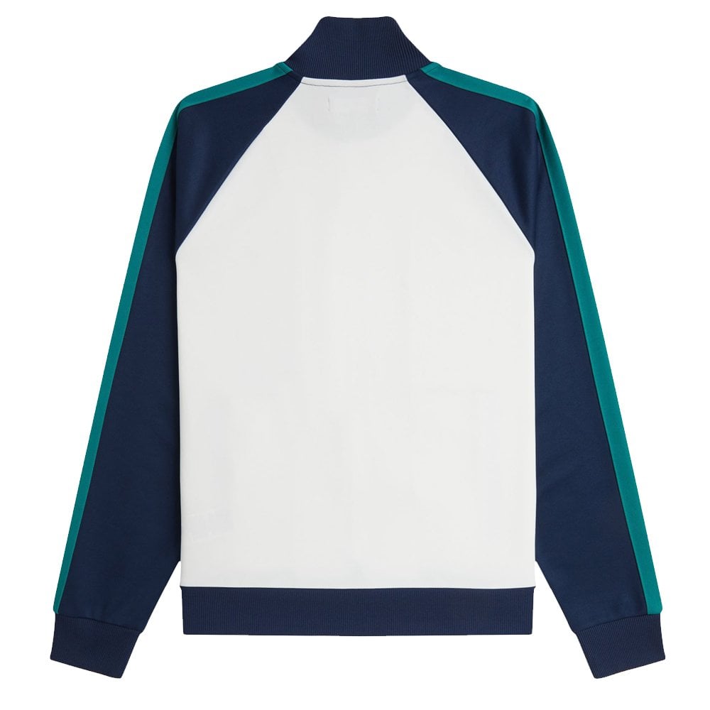 Contrast Sleeve Track Jacket - Snow White