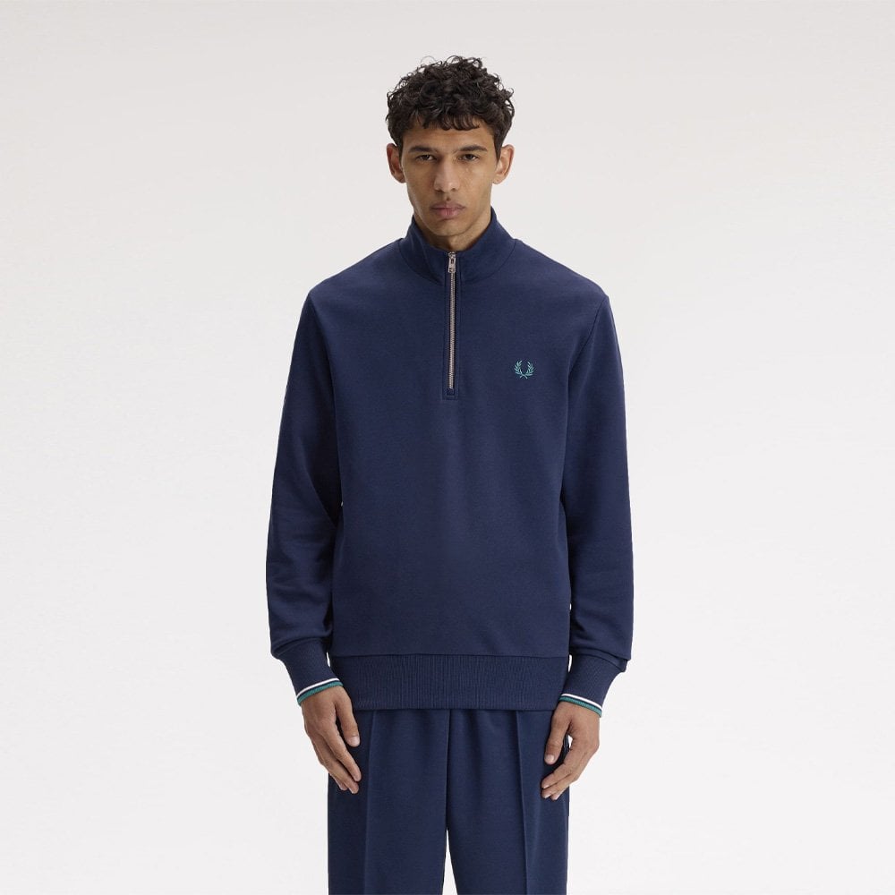 Half Zip Sweatshirt - Tennis Blue