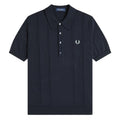 Cable Knitted Shirt - Navy