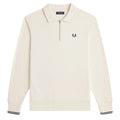 Half Zip Collared Sweatshirt - Ecru