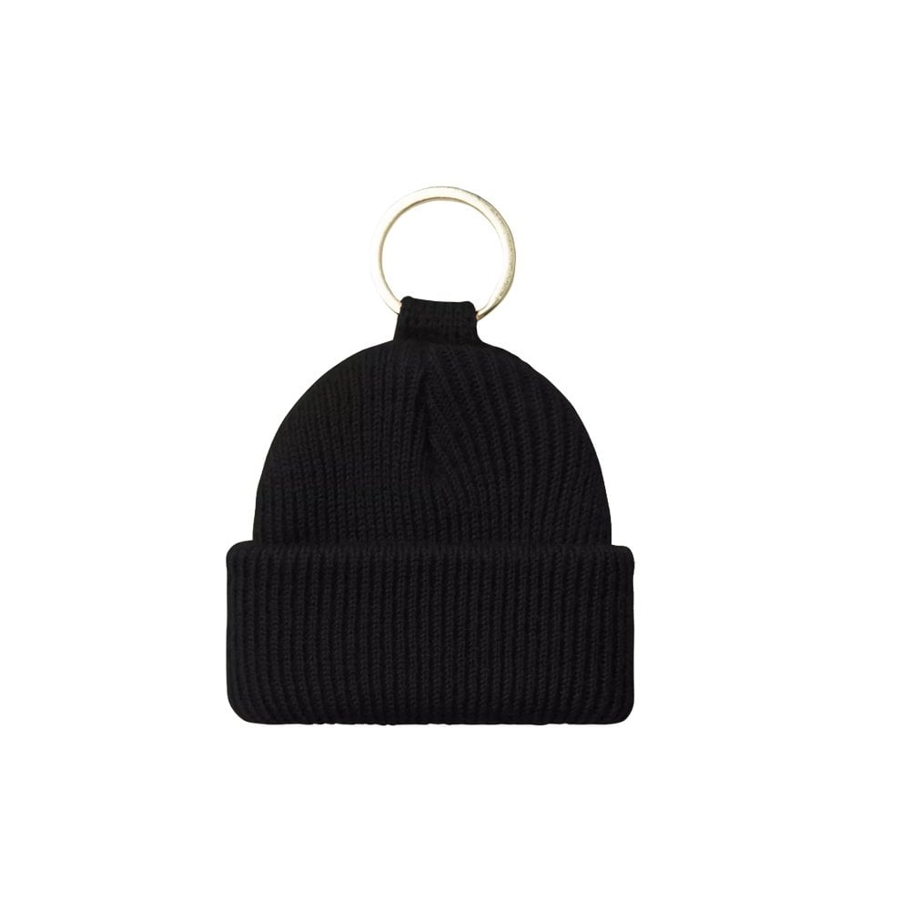 Mini Watch Hat Keychain - Black