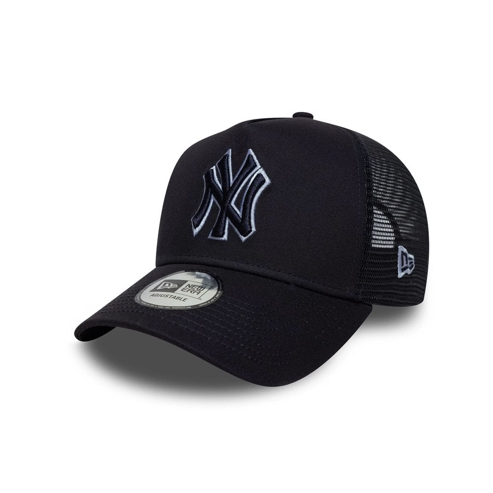 New York Yankees MLB Outline 9FORTY E-Frame Trucker Cap - Navy