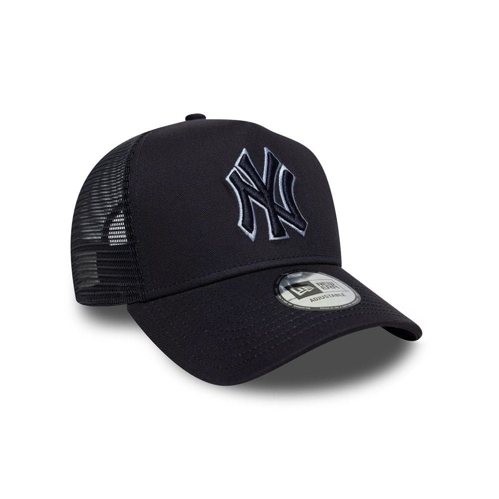 New York Yankees MLB Outline 9FORTY E-Frame Trucker Cap - Navy