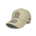 New York Yankees MLB Outline 9FORTY E-Frame Trucker Cap - Cream