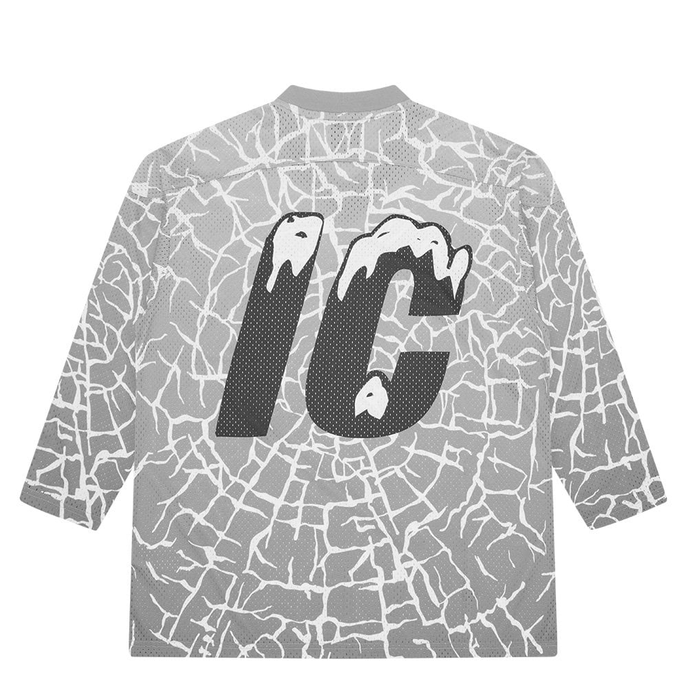 Cracked Ice Hockey Shirt - Grey
