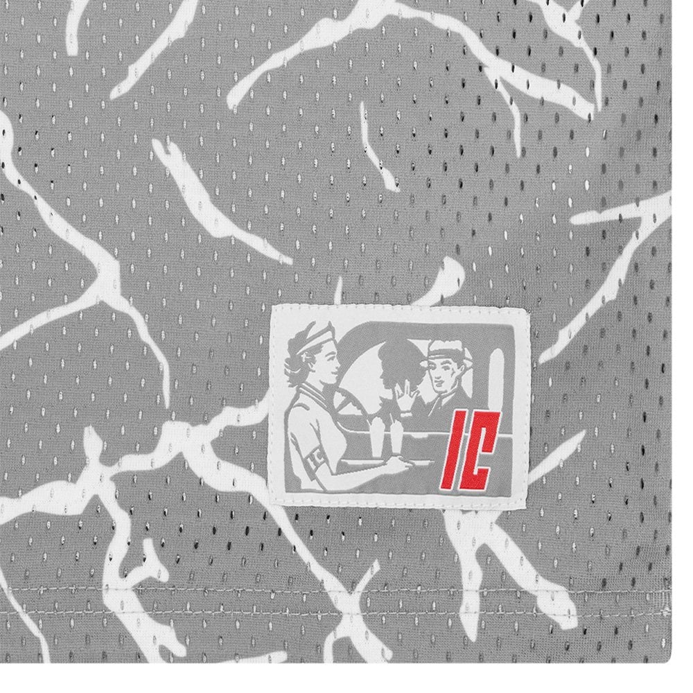 Cracked Ice Hockey Shirt - Grey