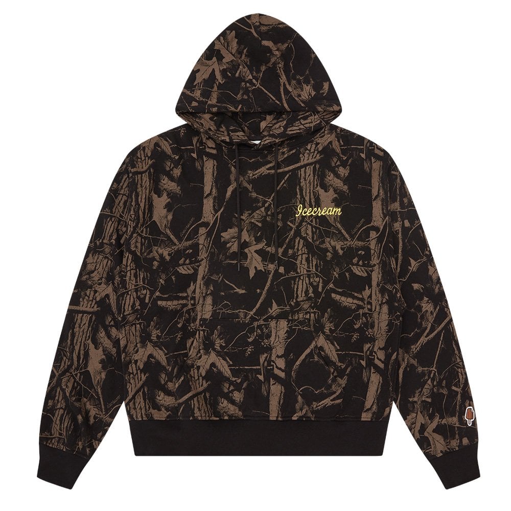 Tree Camo Hoodie - Black