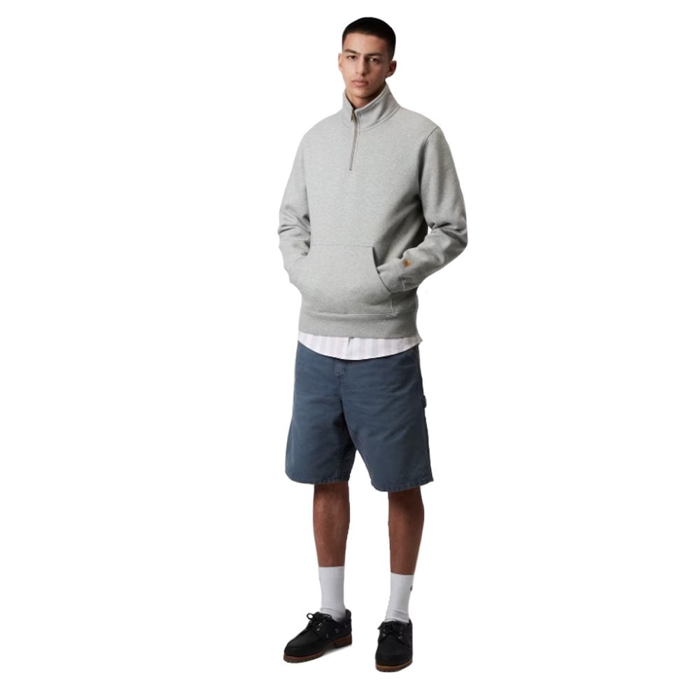 Chase Neck Zip Sweatshirt - Grey Heather