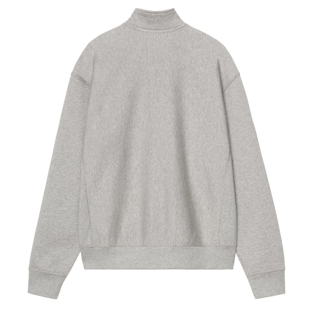 Half Zip American Script Sweatshirt - Grey Heather