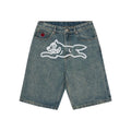 Running Dog Denim Shorts - Vintage Wash