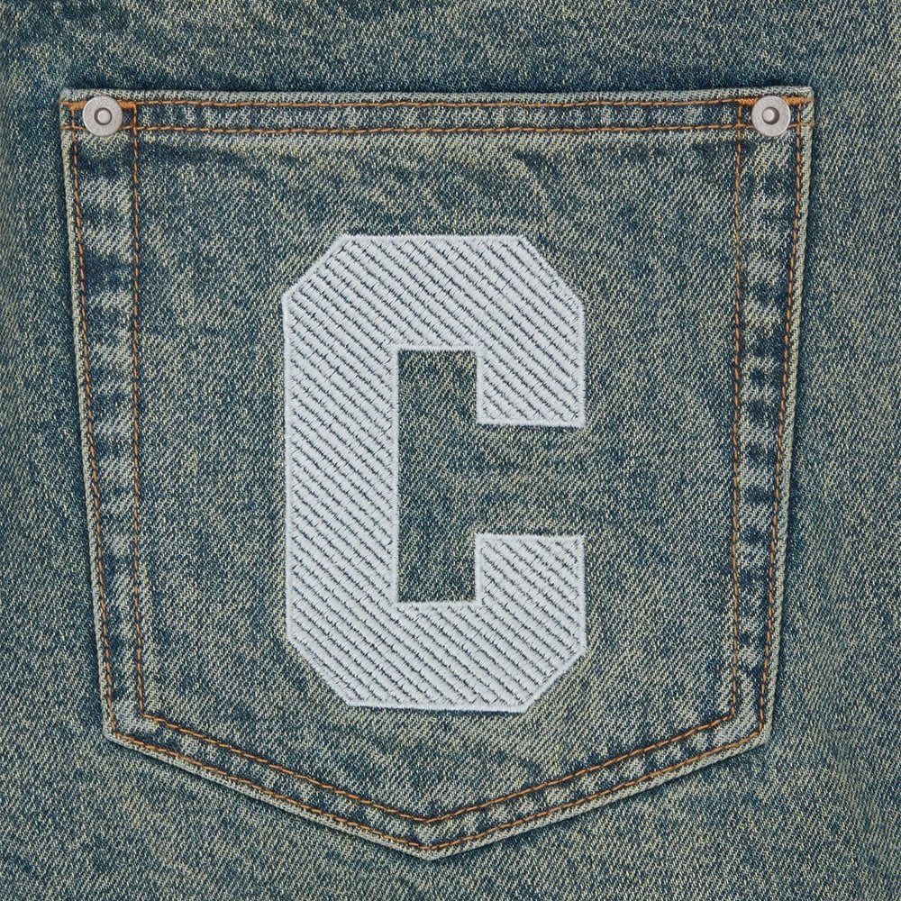 Running Dog Denim Shorts - Vintage Wash