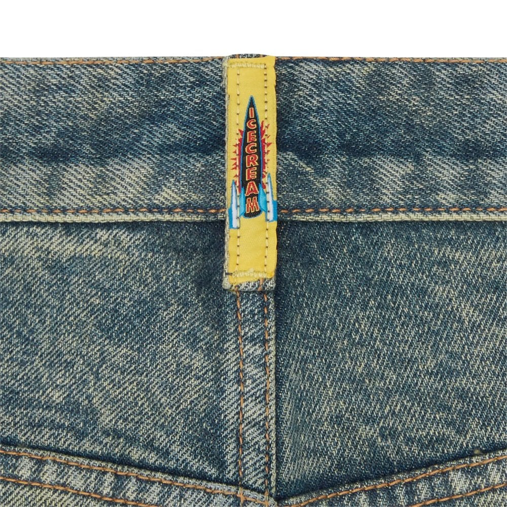 Running Dog Denim Shorts - Vintage Wash