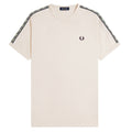 Contrast Tape T-Shirt - Ecru/Navy