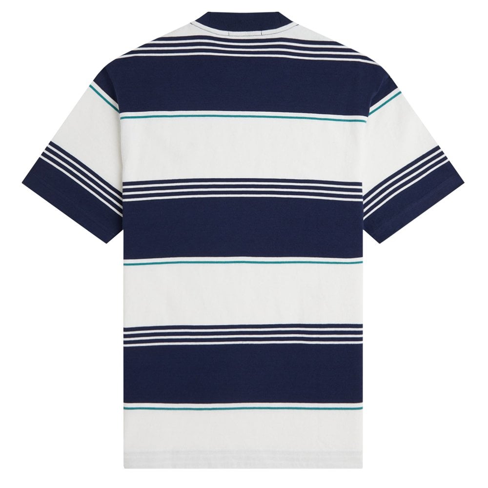 Heavyweight Striped T-Shirt - Tennis Blue