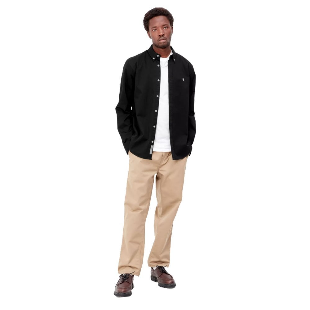 Long Sleeve Madison Shirt - Black/White