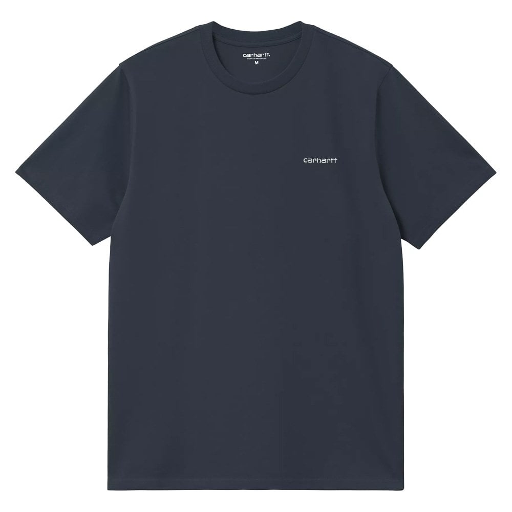 Script Embroidery T-Shirt - Dp Night/Wht