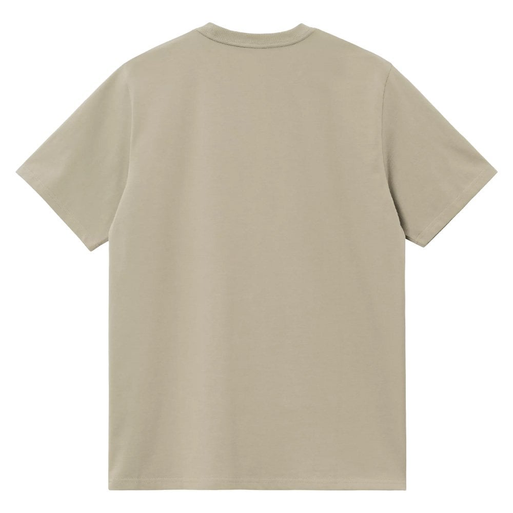 Script Embroidery T-Shirt - Barchan/Wht
