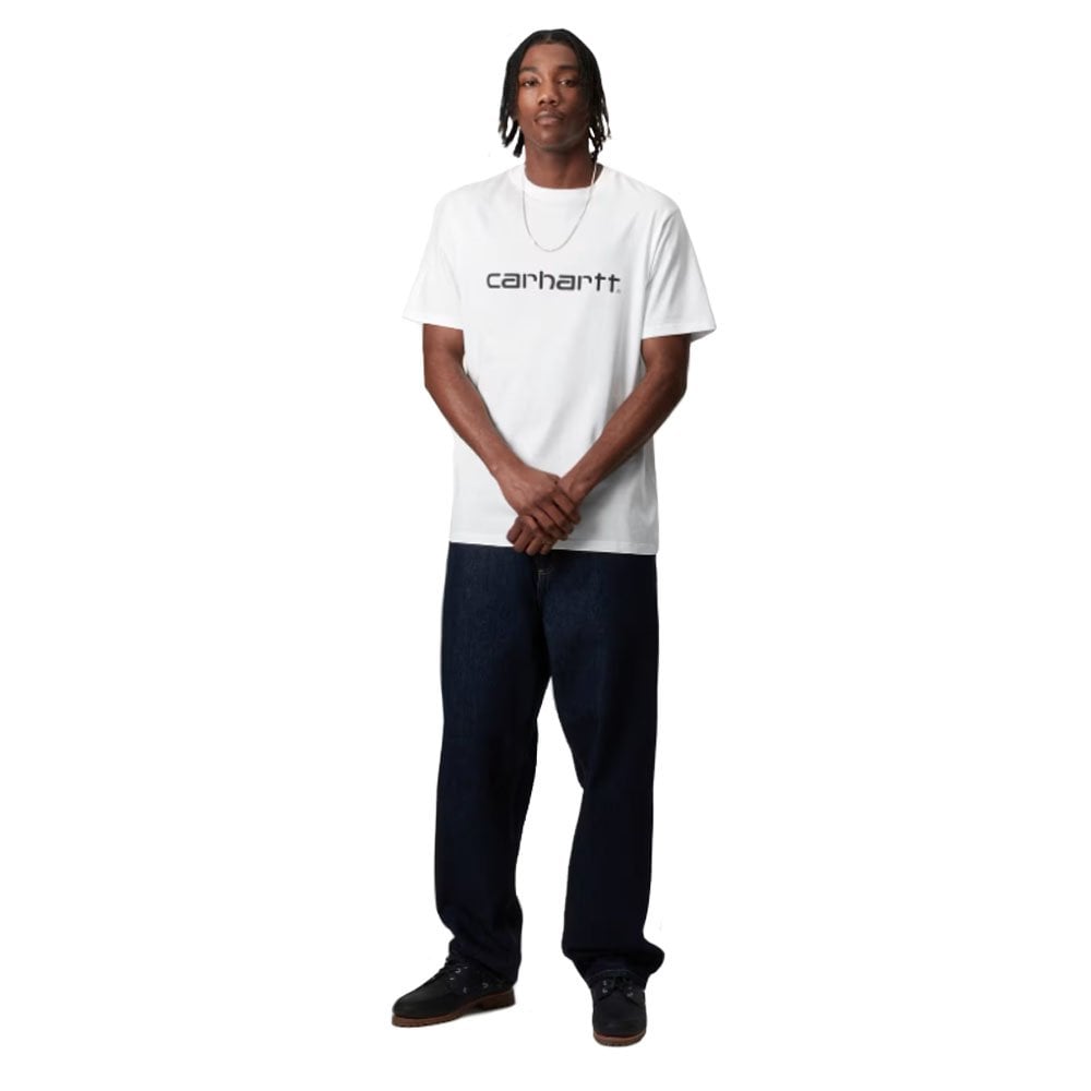 Script T-Shirt  - White/Black