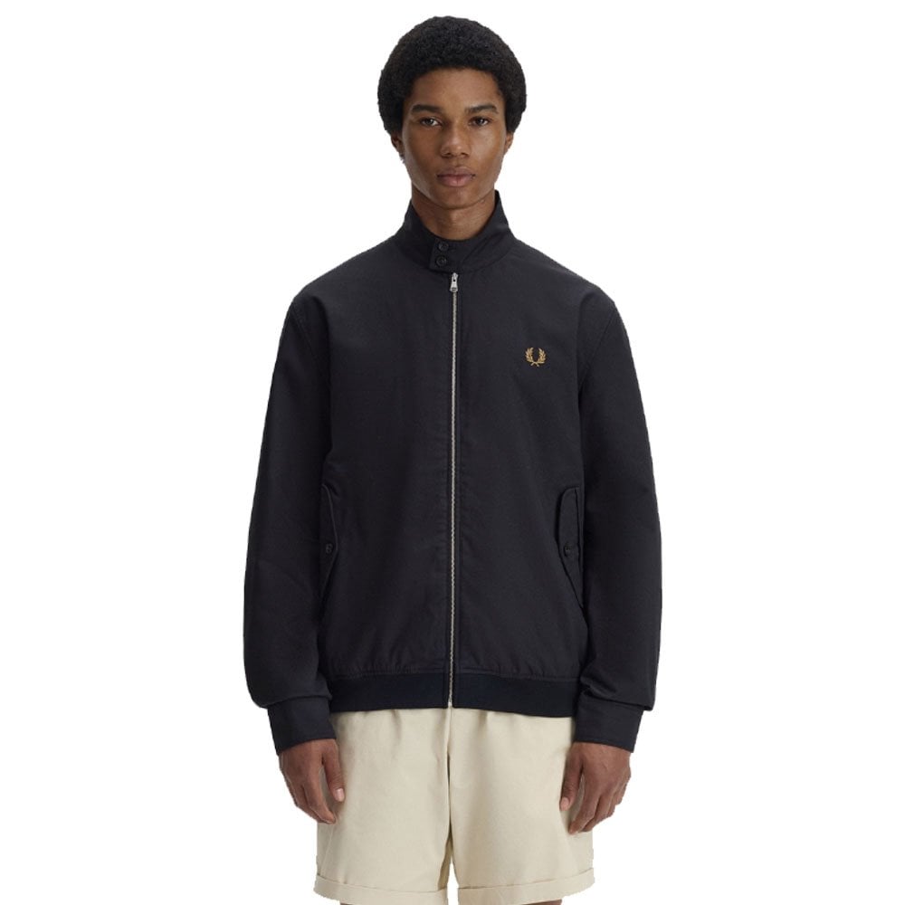 Twill Harrington Jacket - Black