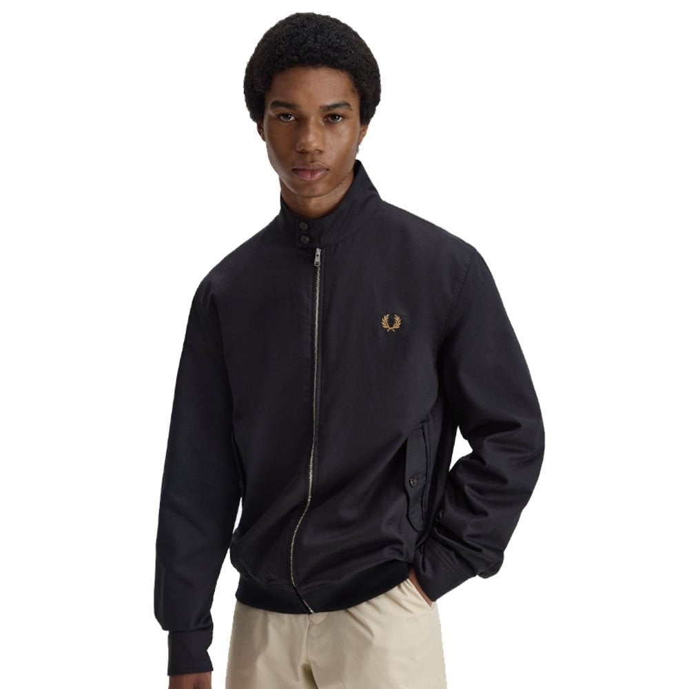 Twill Harrington Jacket - Black