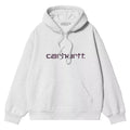 Hooded Carhartt Sweatshirt - Ash/Purple