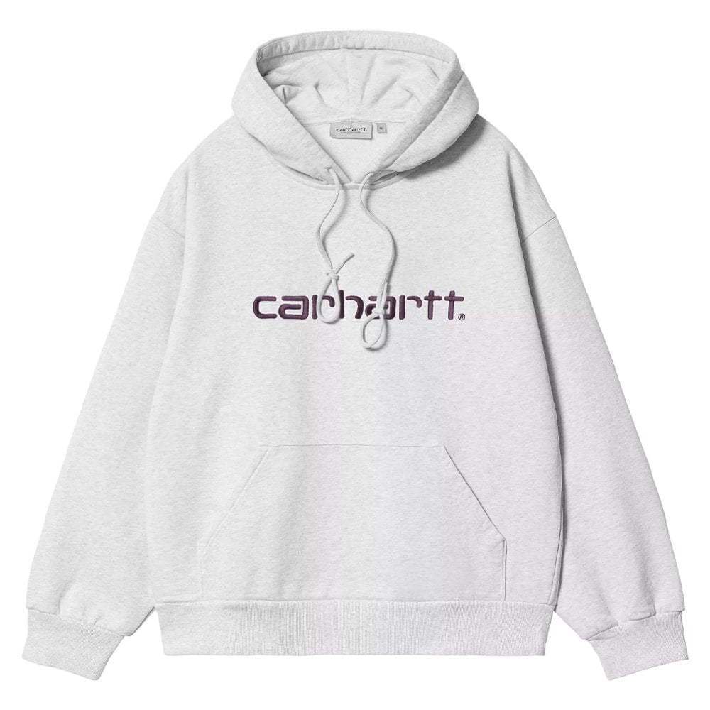 Hooded Carhartt Sweatshirt - Ash/Purple