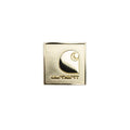 Square Label Pin - Gold