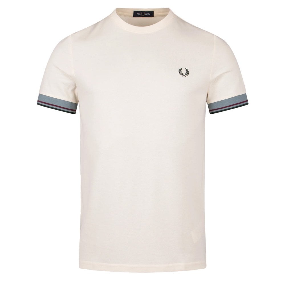 Twin Tipped Cuff T-Shirt - Ecru
