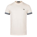 Twin Tipped Cuff T-Shirt - Ecru