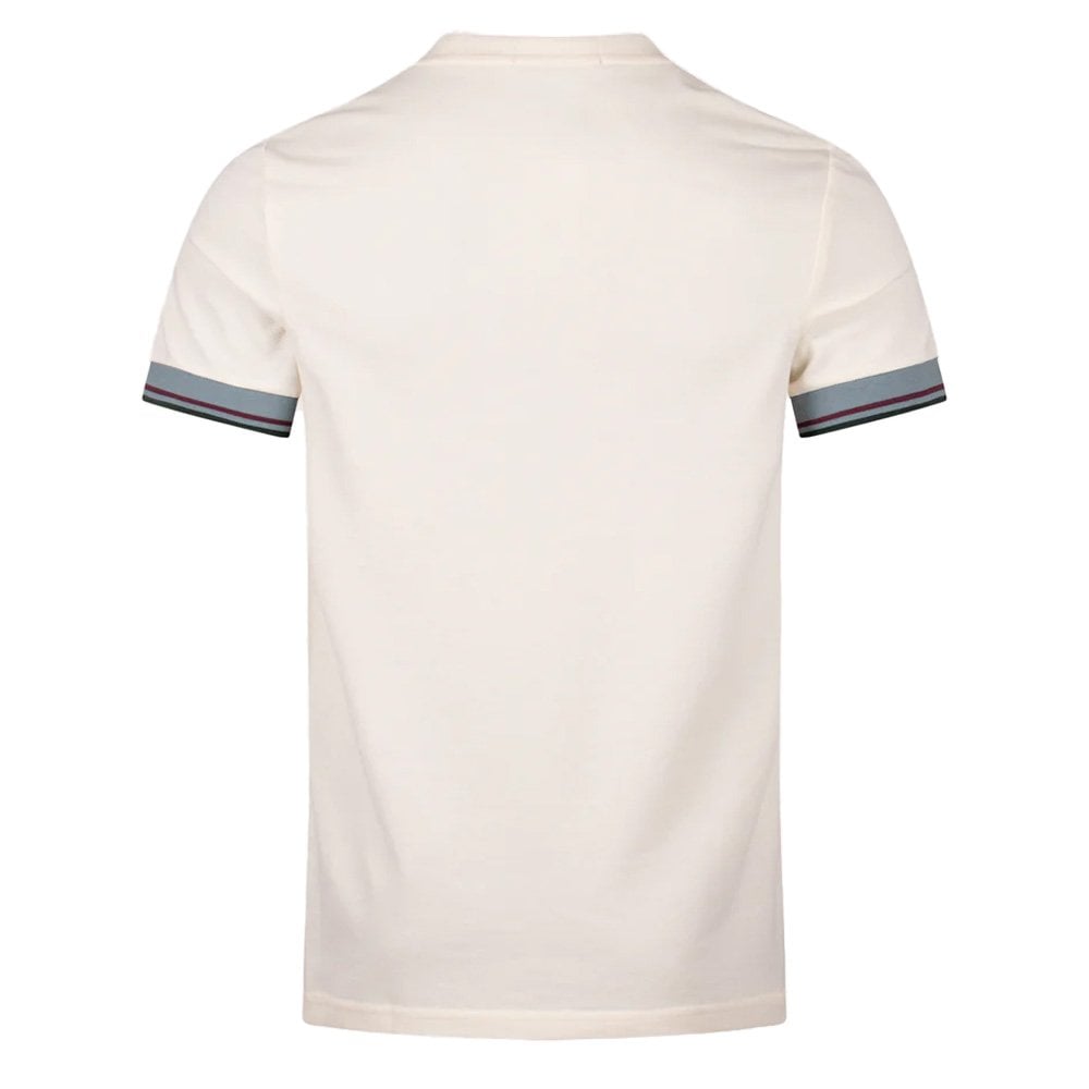 Twin Tipped Cuff T-Shirt - Ecru