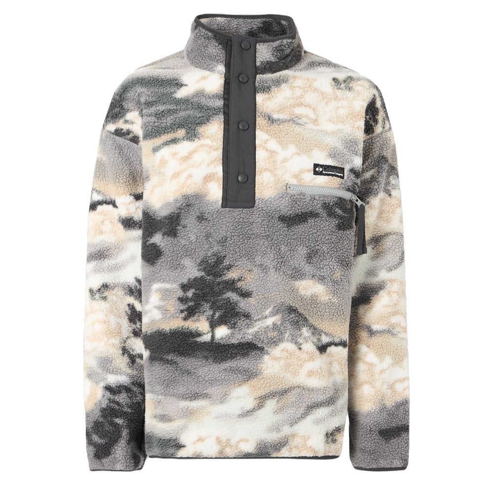Helvetia II Printed Half Snap Fleece - Shark Dream